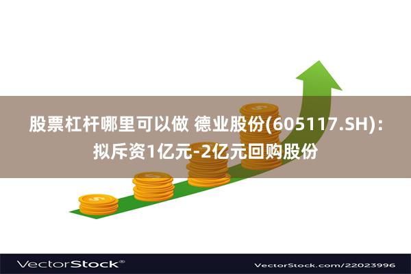 股票杠杆哪里可以做 德业股份(605117.SH)：拟斥资1亿元-2亿元回购股份